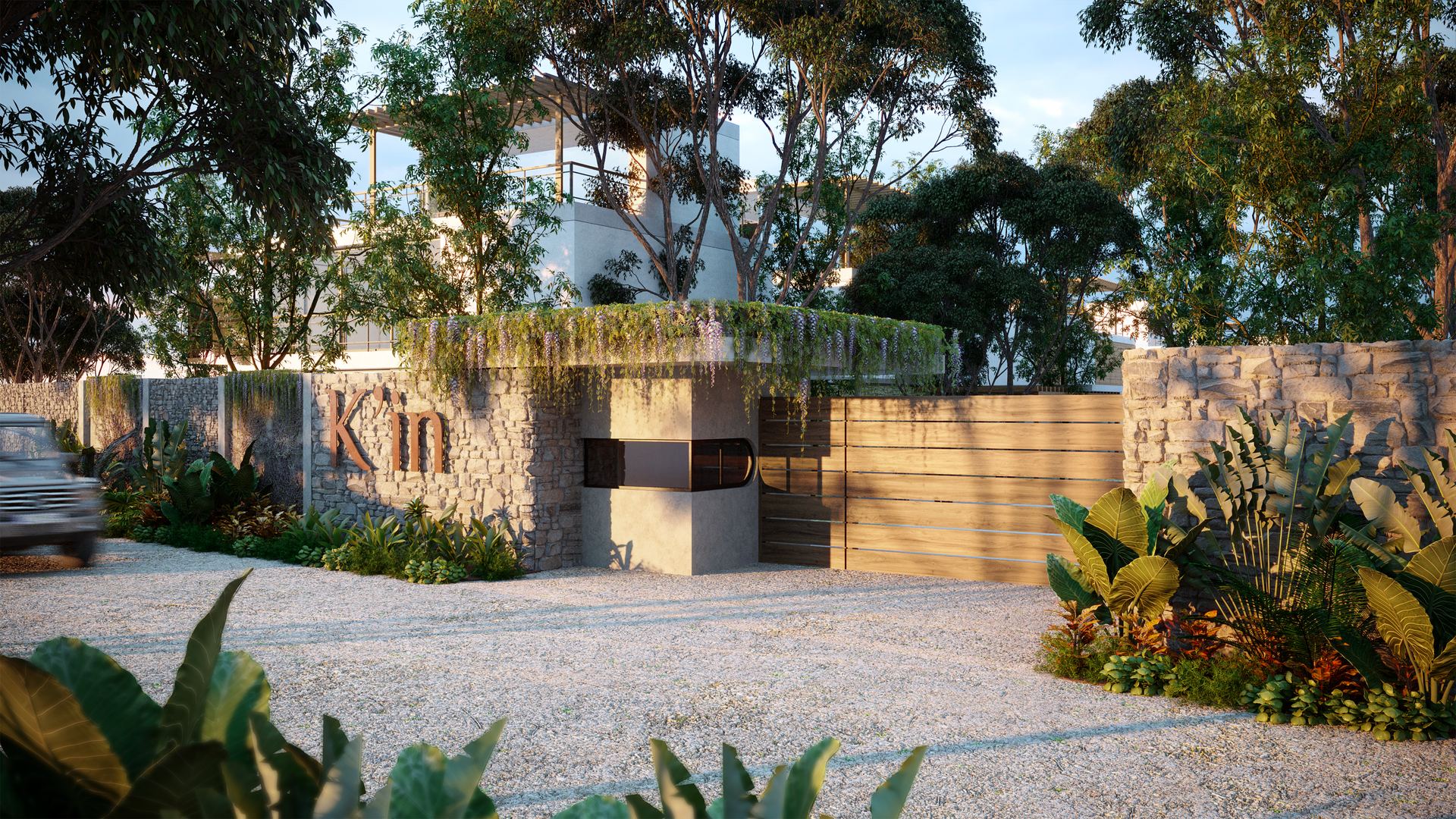 K'in Privada entrance gate