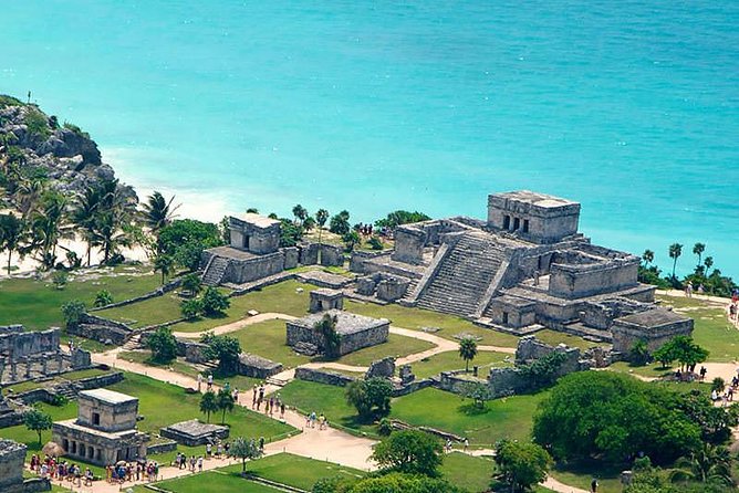 Tulum Mayan Ruins — walled clifftop city overlooking the Caribbean